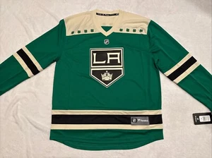 Fanatics Mens Los Angeles Kings Breakaway St Patrick’s Day Hockey Jersey Large L - Picture 1 of 9