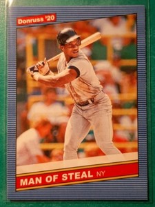 2020 DONRUSS VARIATIONS RICKEY HENDERSON RETRO #219 NEW YORK YANKEES