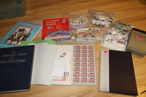 Riesiges Set Vintage USA ausländisches Porto Briefmarkensammlung 1940er-1970er Jahre - Bild 1 von 23