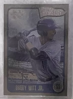 2020 Onyx Authenticated Bobby Witt Jr Gold Border /50 - Image 1 of 2