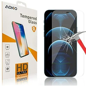 iPhone 12 Pro Max (6.7") ULTRA High Definition Tempered Glass Screen ( 2 PIECE ) - Picture 1 of 3