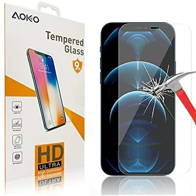 iPhone 12 Pro Max (6.7") ULTRA High Definition Tempered Glass Screen ( 2 PIECE ) - Image 1 of 3