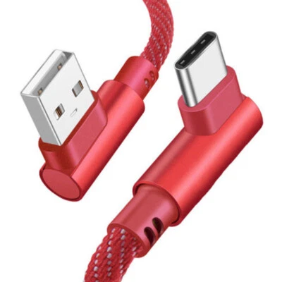 Type C 90 Degree Right Angle USB C 3.1 Fast Data Sync Charging Charger Cable Hot - Image 1 of 4