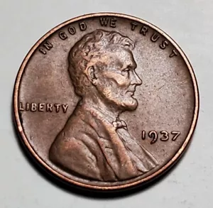 Lincoln Wheat Penny 1937 P #C5990 - Imagen 1 de 2