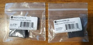 Brand New 2 PACK of Monoprice HDMI Coupler (Female to Female) - Picture 1 of 7