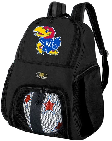 Kansas Jayhawks Soccer Backpack Or NCAA University of Kansas Volleyball Bag Cover