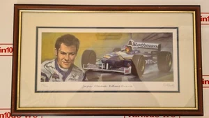 Jacques Villeneuve Williams F1 Formel 1 - Limited Edition Print By Ross Wardle - Bild 1 von 5