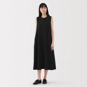 Muji Damen 100% Bio-Baumwolle UV-beständig ärmelloses Kleid schwarz FedEx - Bild 1 von 9