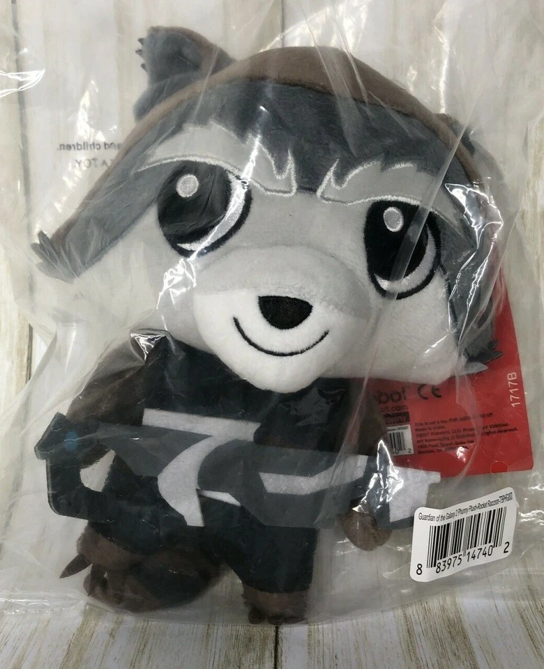 Guardians of The Galaxy Vol 2 Rocket Raccoon Phunny 7 Inch Plush by Kidrobot