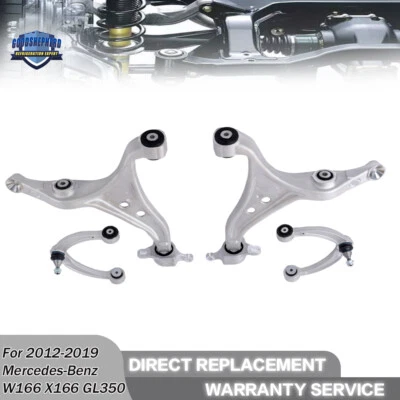 4x Brazo de control delantero inferior y superior para Mercedes-Benz X166 GL350 GL63 AMG GL450 Foto 1 de 4