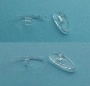 Almohadillas nasales de silicona ultra delgadas premium para gafas (espectáculos)-empujar/enroscar  - Imagen 1 de 3