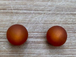 2 Stück POLARIS Perlen ca. 14 mm groß Hell BRAUN (40) - Bild 1 von 1