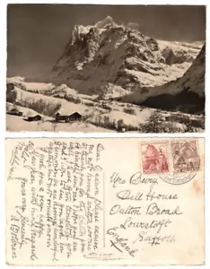 POSTCARD SENT FROM SWITZERLAND TO ENGLAND (1958?) - Picture 1 of 4
