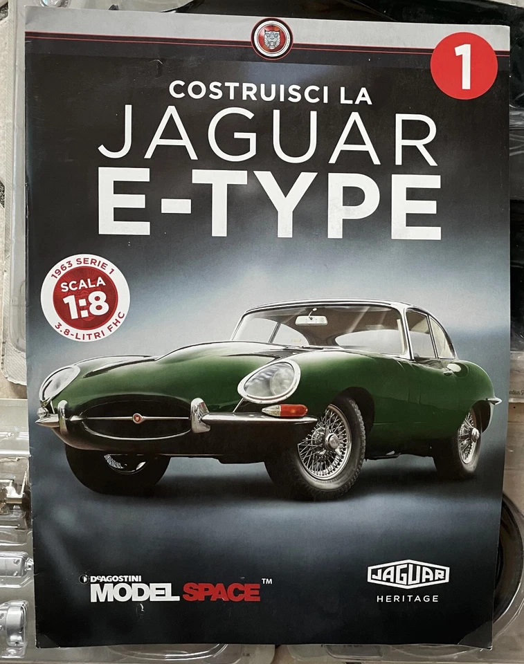 Volume 1 De Agostini  costruisci la Jaguar e type 1963 - scala 1:8 - nuovo - Immagine 1 di 2