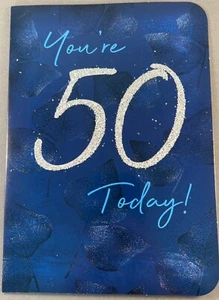 50th Birthday Card male You’re 50 Today! (#OTB 17475b) - Picture 1 of 4
