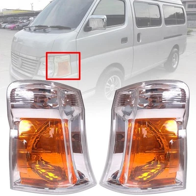 Par de luces de giro delanteras aptas para Nissan Caravan Urvan E25 2005-2012 Foto 1 de 4