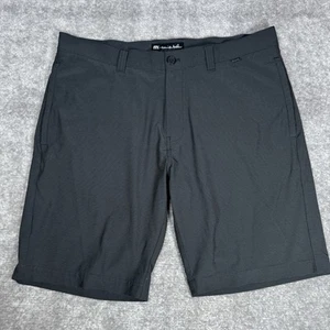 Travis Mathew Shorts Herren 36 schwarz grau gestreift Carlsbad Golf Chino Performance - Bild 1 von 7