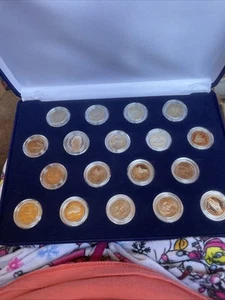 Juego de 18 monedas Jefferson 2003-2006 a prueba de níquel y sin circular estuche con cubierta de terciopelo - Imagen 1 de 9