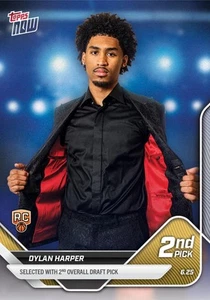 Dylan Harper 2nd Overall 2025 Topps NOW Basketball Card D2 IN HAND SHIP TODAY - Picture 1 of 1