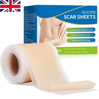 Medical Grade Silicone Scar Tape,Upgrade Adhesives Silicone Scar Sheets - Image 1 of 4