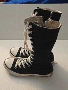 Converse Chuck Taylor All Star Extra High Tops Juniors US 3 Black Shoes - Picture 1 of 11