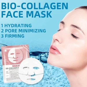 Mascarilla facial Bio Colágeno - Naturaleza facial hidratante piel reduce altas arrugas D3Z6 - Imagen 1 de 18