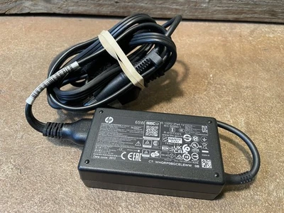 Genuine OEM Big Barrel HP Laptop Charger AC Power Adapter 65W 19.5V 3.33A - Image 1 of 4