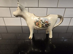Vintage Cow Creamer Souvenir Washington DC Ceramic Gold Trim FREE SHIPPING  - Picture 1 of 18