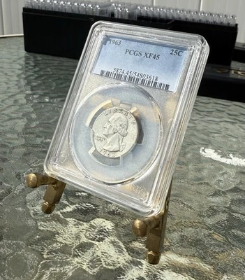 1963 Washington Quarter-PCGS XF45 - Image 1 of 2