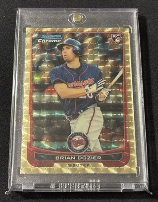 2012 Bowman Chrome Brian Dozier Superfractor Rookie RC - NO SERIAL NUMBER SSP - Image 1 of 2