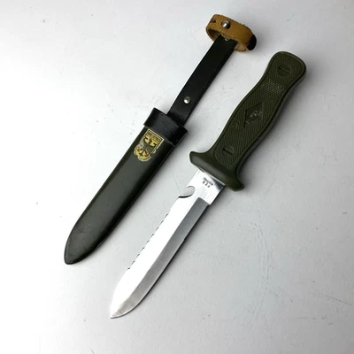 Cuchillo y vaina de combate militar del ejército alemán FES Rostfree Bundesrepublik Foto 1 de 4