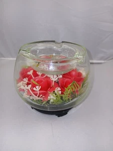 Glas Blumen Terrarium Aschenbecher - Bild 1 von 7