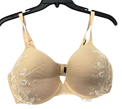 NUEVO Sujetador con aros Natori para mujer impecable contorno beige talla 32D nuevo con etiquetas Foto 1 de 3
