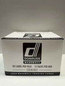 2022 Donruss Baseball Cello Fat Pack Box - 12 packs per Box 30 Cards per New - Picture 1 of 3