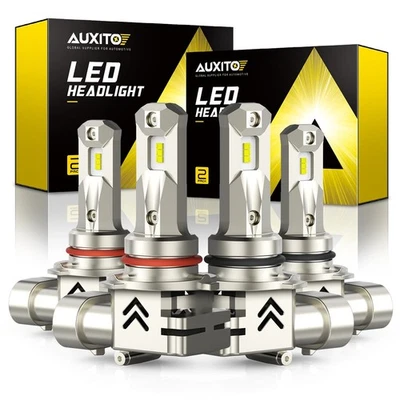 9005+9006 Combo LED Headlight 48000LM High/Low Beam White Bulbs Error Free EXD - Image 1 of 4