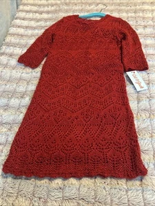 Cat & Jack Beautiful Red Knit Dress Size Small - Picture 1 of 5