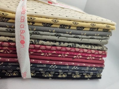 Indigo & Claret half yard bundle Paula Barnes Marcus Civil War Reproduction  17 - Image 1 of 4