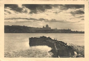 Québec City Crépuscule sur la ville Old Canada Twilight 1941 Postkarte - Bild 1 von 2