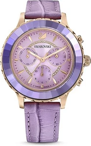 Swarovski Uhr Octea Lux Chrono 5632263 Damen Lila Gold Neu - Bild 1 von 3