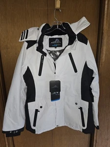 HSNW Mujer Talla 3XL Chaqueta de Esquí Niña Invierno Abrigo Poliéster Impermeable Blanco - Imagen 1 de 6