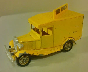The Times Werbemodell gelb Lieferung Spielzeug Van - Lledo - Made in England - Bild 1 von 3