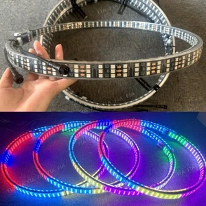 17.5'' Triple Row Double Side Chasing LED Wheel Rim Lights For Truck APP+Remote - Picture 1 of 12