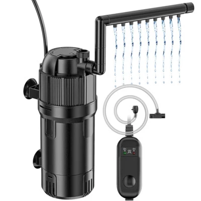 5-in-1 Aquarium Innenfilter mit UV 3w Aquarium Filter Pumpe Einstellbarer 500L/h - Bild 1 von 4