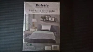 Balette Edel Satin Bettwäschegarnitur 1x 135 cm x 200 cm + 1x  80x80cm - Bild 1 von 1