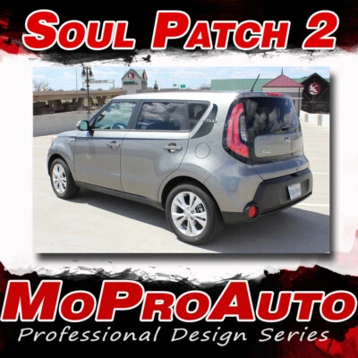 Fits 2014-2019 KIA SOUL Patch 3M Pro Vinyl Graphics Stripes Decal Hood Body Side Foto 1 de 4