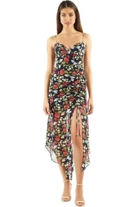 NICHOLAS Silk Eva Floral Drawstring Dress Size AU 8 RRP 695 WITH DEFEECTS - Picture 1 of 9