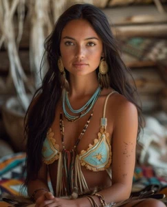 Professional 8x10 Photos: Beautiful Native American Woman Art Quality 99068224 - Picture 1 of 1
