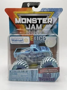 MONSTER JAM 1:64 BLUE THUNDER FIRE ICE MONSTER WALMART EXCLUSIVE NEW - Picture 1 of 2