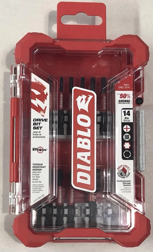 Diablo by Freud DSC-S14 14 pc Screwdriving Set (14-Piece)