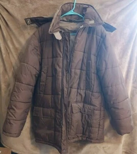VTG Hardy Amies London Men's Thick Jacket Size M Hooded Reversible! Clean! - Picture 1 of 6